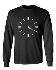 Four Twenty Clock Novelty Sarcastic Humor Men’s Long Sleeve Shirt