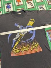 Vtg 80s Batman New York City Graphic Print Black Men’s L Crew T-Shirt