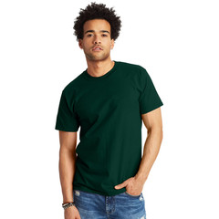 Hanes Men’s Beefy Heavyweight Cotton T-Shirt, Green Size S