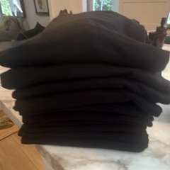 ONE BONE Men’s Black Solid Crew Neck T-Shirt, Size 2 Regular qty 10