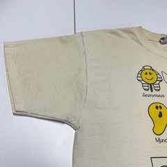Vintage Smiley Face History of Art T Shirt Large Short Sleeve Y2K 2002 Painter