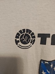 Vintage T Party Taurus Judge White T-shirt Size Large Used As-Is Distressed