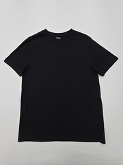 Old Navy Men’s T-Shirt Black Basic Size M Soft Washed Regular Crew Neck