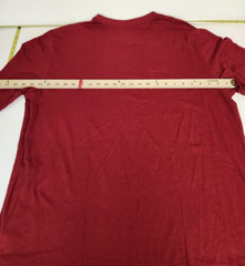 Lot 3Hanes t-shirt Mens XL Shirts 1 Short /2 Long Sleeve Hanes Striped Red White