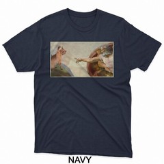 Funny Cat Slap Sarcastic Creation Of Adam Cat Meme Cat Lover T-Shirt