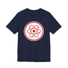 Red Atomic Radiation Symbol T-Shirt | Science Physics Graphic Tee Shirt