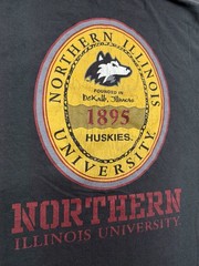 Vtg 90s Northern Illinois University Faded Shirt XL College Track PE Grunge 80s
