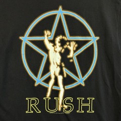 Vintage Rush Starman Band Logo 2005 Graphic T Shirt Size M Concert Y2K Rock
