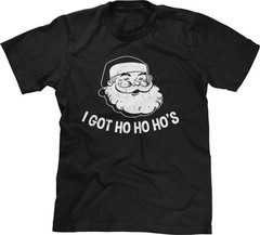 I Got Ho’s Santa Claus Christmas Funny Joke Parody Song Music Pun Humor Mens Tee