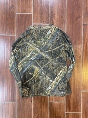 Mossy Oak Shirt Mens Large Camo Long Sleeve Hunting VTG All Weather