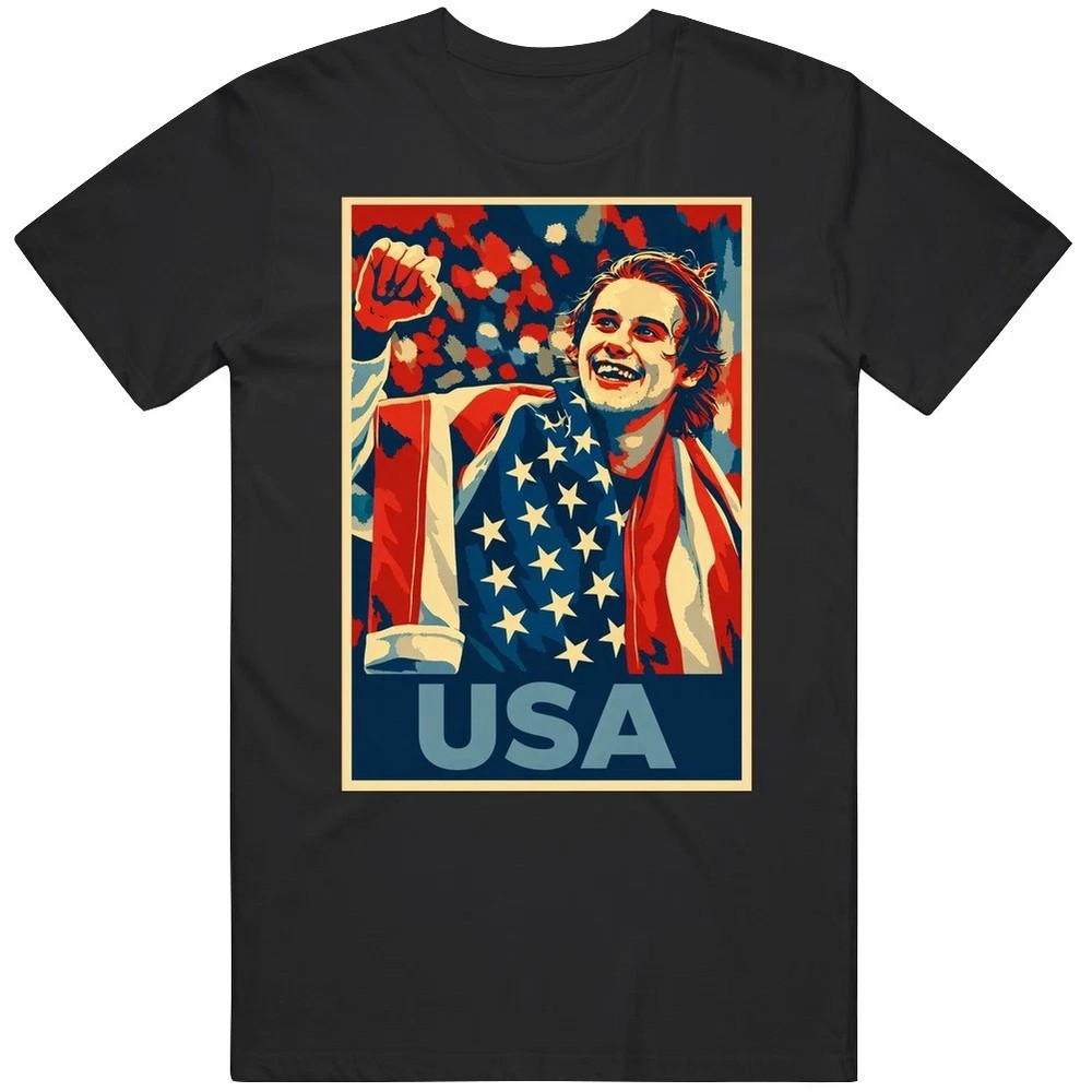 Men’s Hockey USA Golden Goal Jack Hughes Gift Idea Hope Parody T Shirt