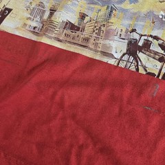 Array Shirt Mens Extra Large Red Highway Gate Graphic T-Shirt Bicycle Cityscape