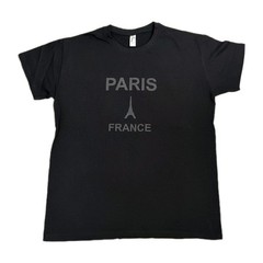 Paris France Eiffel Tower Sol’s Regent T-Shirt Large Black Unisex Souvenir