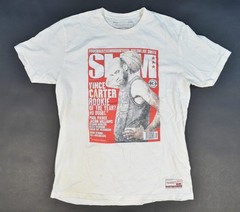 Vince Carter Slam Magazine Shirt Mitchell & Ness Large White #35 August 1999 99