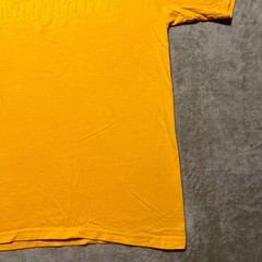Vintage 90s Maryland Puff Print T Shirt Mens Large Yellow Deer Animal Tultex Tee