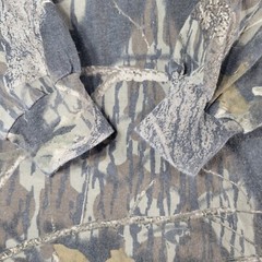 Jerzees Outdoors Mens 2x Mossy Oak Break Up Camo Long Sleeve Tee W/Pocket