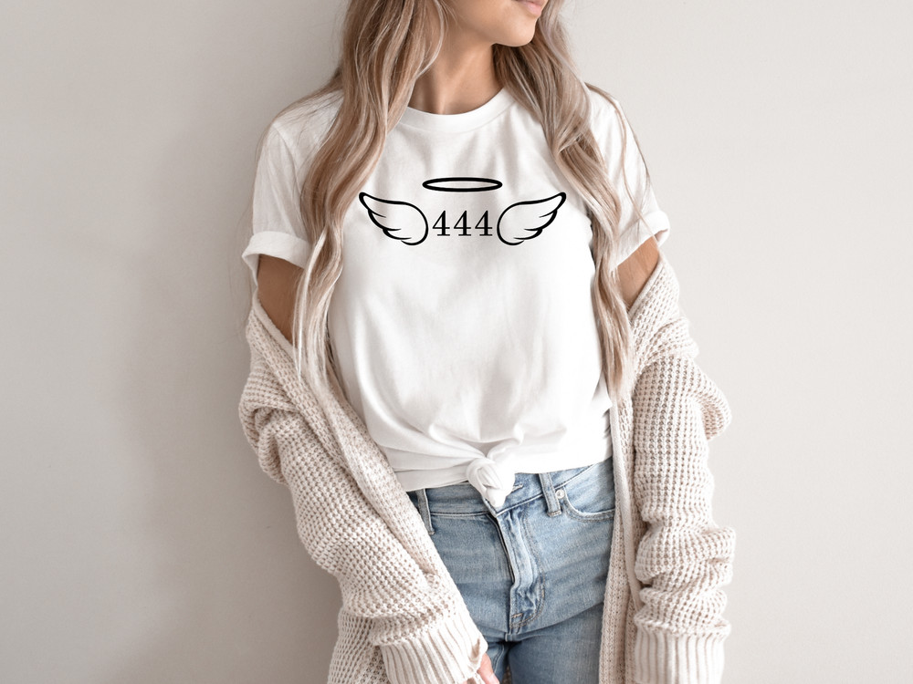 444 Angel Number Shirt, Spiritual Shirt, Mystical shirt, Manifestation Shirt.