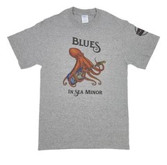 New Retro Hobby Octopus “Blues In Sea Minor” Men’s T-Shirt, Various Sizes