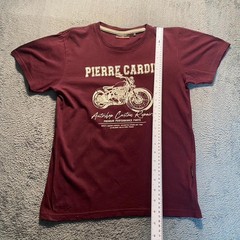 Pierre Cardin T- Shirt Mens Medium Red Short Sleeve Autoshop Custom Repairs