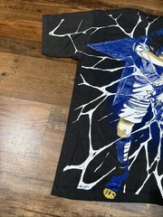 Vintage Style Sasuke AOP Lightning Shirt Black XL Tultex Made in USA BOOT Naruto