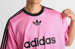 RARE! NEW MEN’S ADIDAS ORIGINALS TREFOIL POLY TEE SHIRT ~SIZE MEDIUM #JW37 PINK