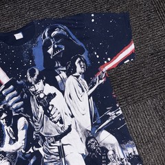 Star Wars War Of Wars Allover Print Tee T-Shirt Tee Yoda Luke Darth Vader R2D2