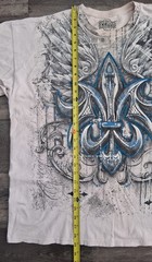 Y2K MMA Elite Cross Wings Grunge AOP GRAIL Double Sided T Shirt Vintage Size 2XL