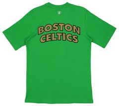 FISLL NBA Men’s Boston Celtics Team Color, Name and Logo Premium T-Shirt