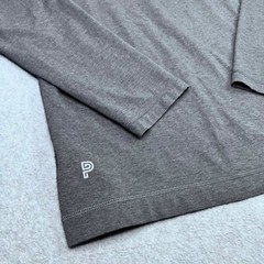 Public Rec Shirt Mens Large Grey Pima Cotton Blend Go-To Henley Long Sleeve NWOT