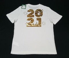 Puma Rare Mens New York City Sports Tee Puma white Gold Size Medium
