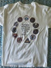 China Lake Naval Weapons Center Historical Patches T-shirt Size Medium