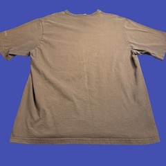 Vintage Lucky Brand XL Too Tough To Die Graphic T Shirt USA Brown Cotton Faded