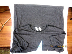 BELLA+CANVAS SZ M Poly/Cotton/Rayon Men’s Charcoal LOGO T- Shirt Blouse