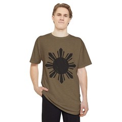 Filipino Sun Longline Drop Tail Tee Pinoy shirt Streetwear Urban Long Body S-2XL