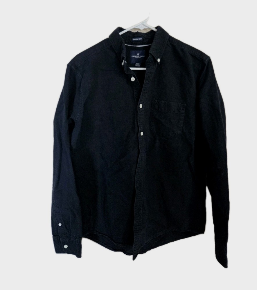 American Eagle Black Shirt For Men, Size Medium