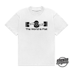 The World Is Flat T-Shirt Graphic Tee Unisex Mens Fits SUBARU Boxer JDM BRZ