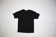 Champion T525C Heritage Jersey Top Black Blank T-Shirt Short Sleeve 6 oz Mens M