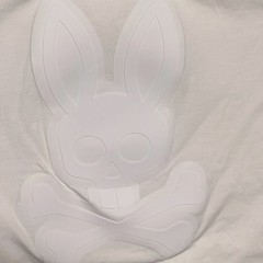 Psycho Bunny Tee Shirt DamonGraphic White (B6U900Y1PC) Medium Preppy Hip Hop