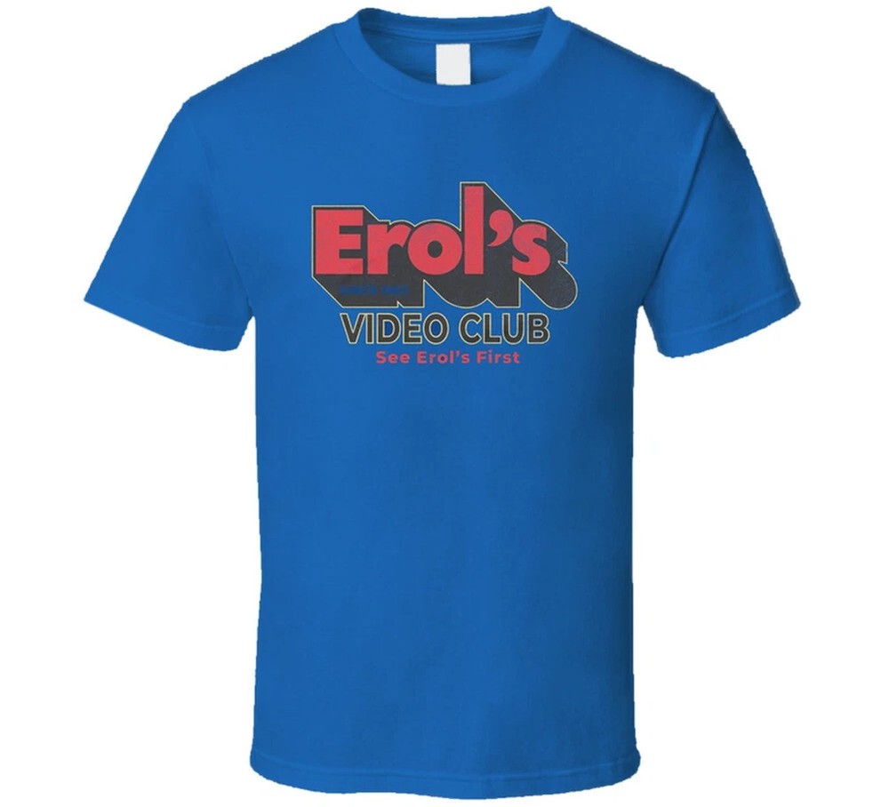 Erols Video Club Retro Movie Graphic Tee Mens Cotton Vintage 80s
