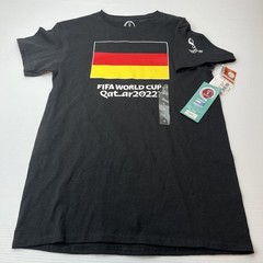 FIFA World Cup Qatar 2022 Germany T-Shirt Mens Small Black NEW Soccer Fan Tee