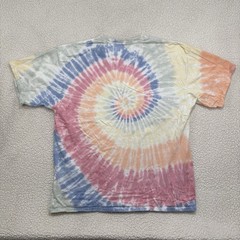 Sundog T-Shirt 2XL Multicolor Spiral Tie Dye Pastel Rainbow Hand Dyed Tee Cotton