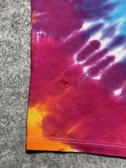 VINTAGE XL Tie Dye Colorful Swirl FOTL Shirt Blank Skater Grunge Dance Rave
