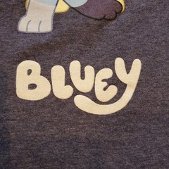 Bluey Family T-Shirt Unisex Medium Blue 50/50 Cotton-Poly Short Sleeves