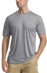UPF50+ Men’s UV Shirts Skin Protection Summer Short Sleeve Water Sport Casual T