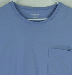 Goodthreads T-Shirt Men XXL 2XL Blue Pocket Crew Neck Short Sleeve Tee