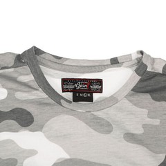 Beautiful Giant Men’s Fashion Camo T-Shirt Crew Neck Sport Wear Light Grey Tee