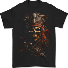 Pirate Skull 2 Mens T-Shirt 100% Cotton