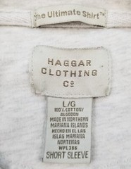 Haggar Ultimate T Shirt Men’s Large L Heather Gray Short Sleeves Pocket Stretch
