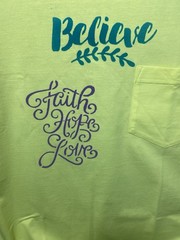 Wolverine Homemade Stencil T-shirt Neon Lime Medium Cotton Short Sleeved NWOT
