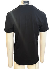 Moschino Milano Black Logo Front T-Shirt – 100% Organic Cotton – New